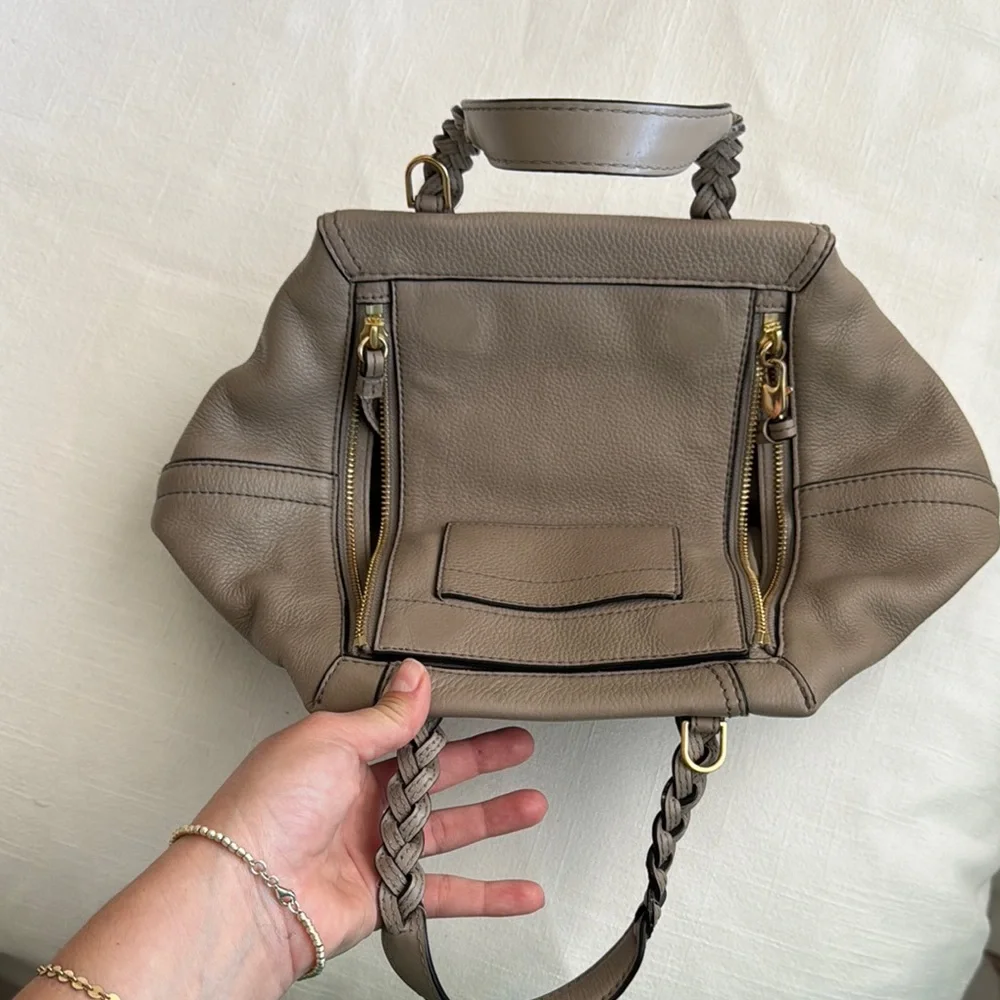 TORY BURCH Taupe Leather Handbag - Picture 3 of 7